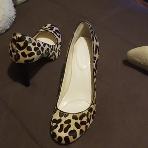 Ladies Bkl Leopard Shoes size 9 Never been worn .